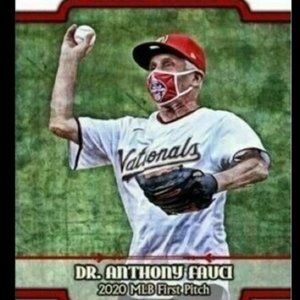 2020 Dr. Anthony Fauci Opening Day Art Card